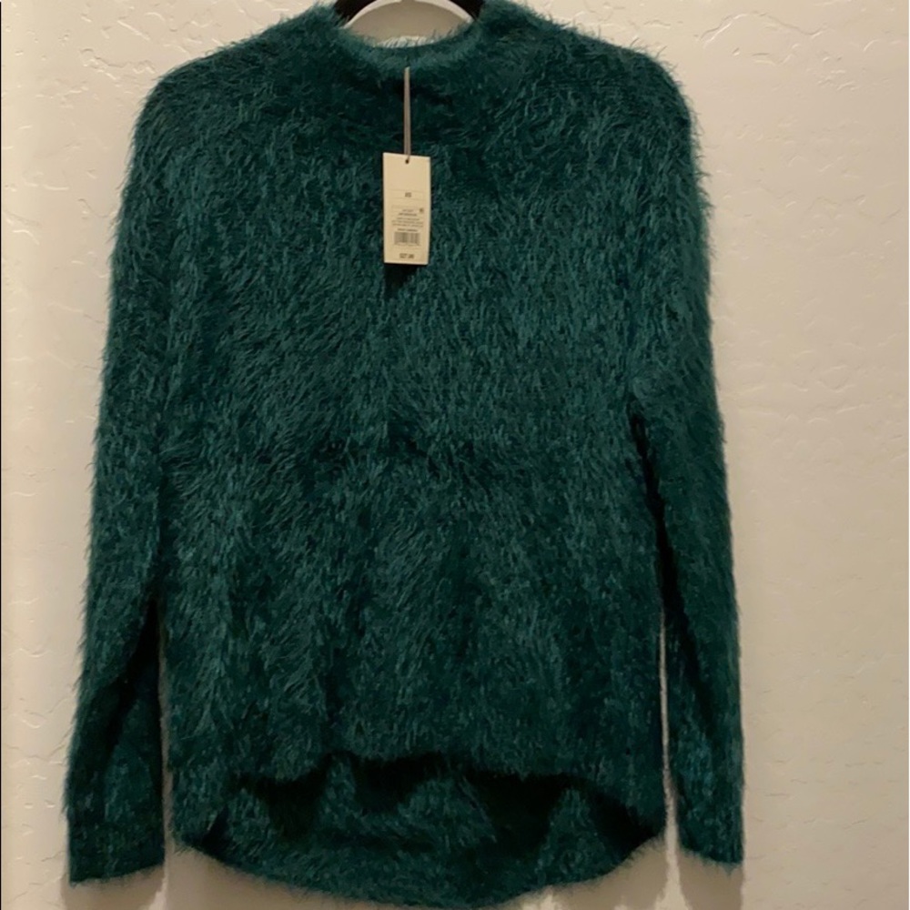 Green Fuzzy Sweater NTW